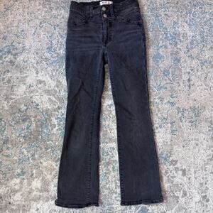 Madewell Mid-Rise Kick Out Jeans in Dark Wash – Size 23